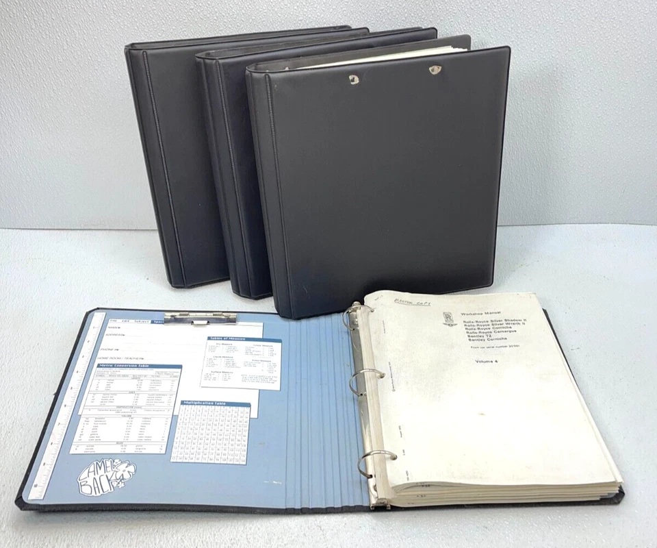 Rolls Royce Silver Shadow 2 1977 Bentley T2 Corniche manuales de taller vol 1-4 OEM Foto 1 de 4