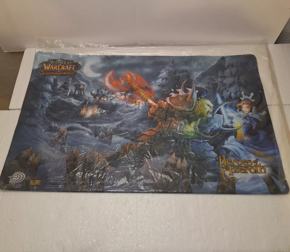 Alfombra de juego World of Warcraft Heroes of Azeroth 24"x14" - 2006 Foto 1 de 1