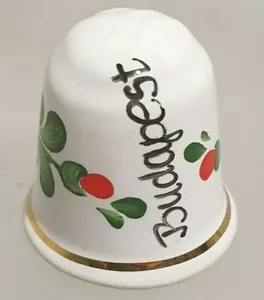 Handmade & Painted Ceramic Thumb Decorations BUDAPEST WRITTEN - Picture 1 of 4