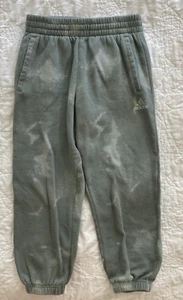 Youth adidas Fleece Lined Jogger Pant, Small (8), Green/Gray - Cotton Blend - Picture 1 of 4