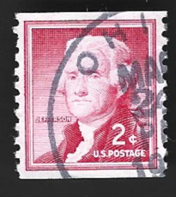 Scott# 1055 2c Jefferson coil with OHIO CDS cancel ~ (A-1) - Image 1 of 2