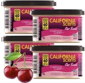 4 X Coronado Cherry California Scents Air Freshener Home Office Car Van Taxi Cab - Picture 1 of 2