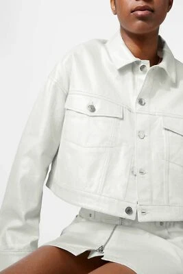 MTWTFSS WEEKDAY 'Tone Jacket' und 'Denver Skirt' - weißsilber - S - NEU - Bild 1 von 4