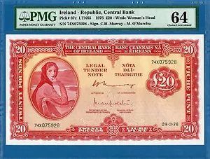 Ireland, 20 Pounds, 1976, Choice UNC-PMG64, P67c - Picture 1 of 2