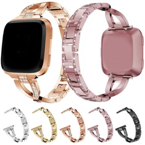 Edelstahl Metall Armband für Fitbit Versa 4 3 2 1 / Sense / Lite Uhrenarmbänder - Bild 1 von 29