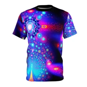 Psychedelic Journey - Unisex Cut & Sew Tee (AOP) - Picture 1 of 8