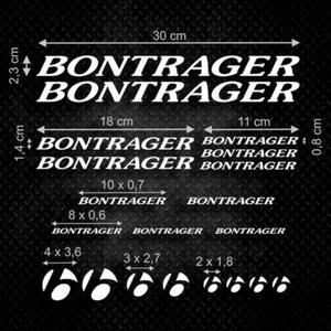 Bontrager Vinyl Stickers Decal Bike Frame Cycle Cycling Bicycle BMX Road - Picture 1 of 13