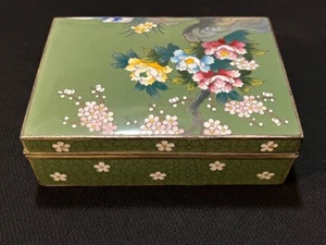 Antike japanische Cloisonne Schatulle - alte Meiji - Schmuck - Sammlung Inaba - Horimono - Bild 1 von 9