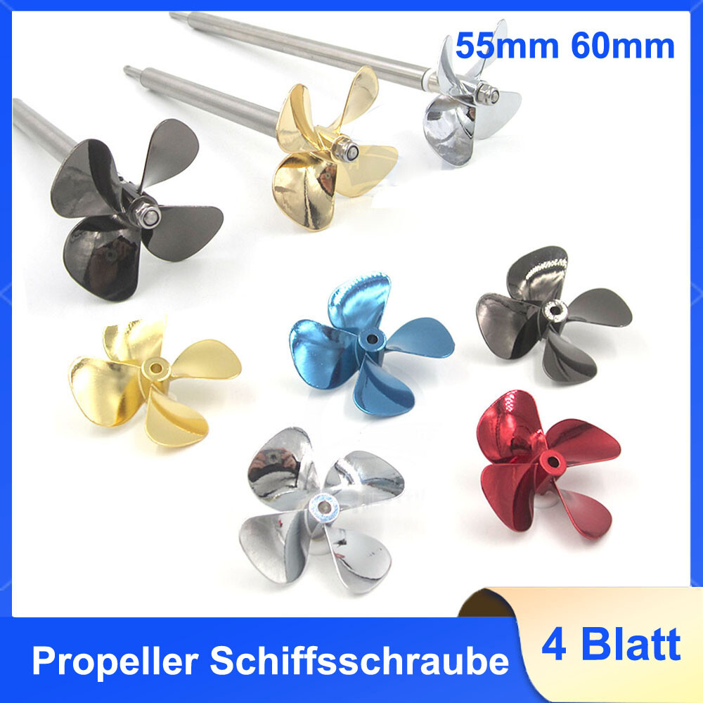 ZAWELIYO RC Bootspropeller Set - Nylon Propeller Für 2mm Welle