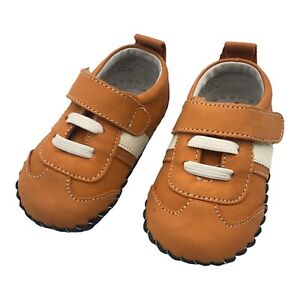 Pediped Originals Kyle Orange White Stripe Sneaker Baby Shoe 6-12 mo. NIB. China