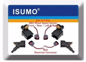Set 4 ABS Wheel Speed Sensor Front Rear L/R with Pigtail Fits:Mazda 3  5 - Picture 1 of 8