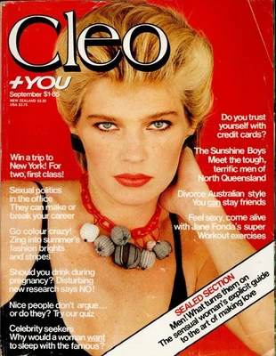 Revista Cleo Australia - Septiembre 1982 - Carol Jackson, Tony Amos + Jane Fonda Foto 1 de 3