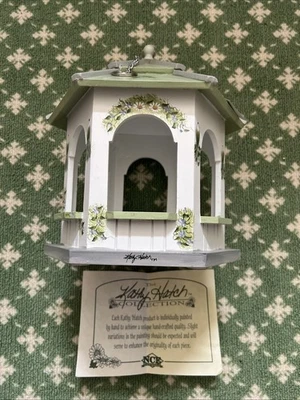 Maceta/casa de pájaros vintage pintada a mano Kathy Hatch colección de hierbas Foto 1 de 4