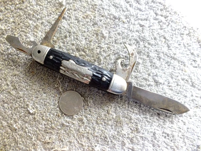 IMPERIAL MADE IN USA KAMP KING CAMPING CAMP MULTI TOOL VINTAGE POCKETKNIFE - Image 1 of 3