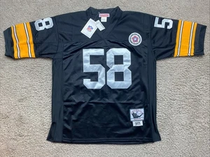Pittsburgh Steelers NFL Black Jersey #58 “Jack lambert” 48 M Retro Throwback - Picture 1 of 12