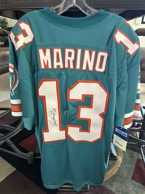 Camiseta deportiva firmada por Dan Marino autografiada Wilson Proline # 13 autenticada con etiquetas Foto 1 de 3