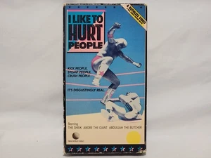 I Like to Hurt People 1985 VHS Vintage Wrestling WWF The Sheik Andre the Giant - Picture 1 of 7
