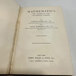 Mathematik für Fach- und Berufsschulen von Slade & Margolis HC 2. Auflage - Bild 1 von 12