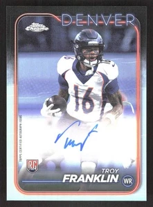 Autógrafo radiocontrol Topps cromado Troy Franklin variación 2024 - Imagen 1 de 2