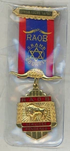 R.A.O.B. Grand Council - Services Rendered - Breast Jewel - Spring Lodge 1901 - Foto 1 di 1
