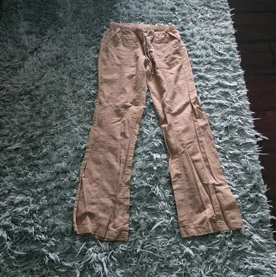 Pantalones de lino marrón promedio XS de NY&CO para mujer Foto 1 de 4