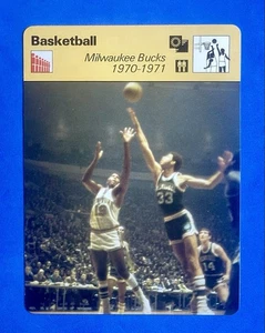 LEW ALCINDOR 1978 Sportscasters Milwaukee Bucks Kareem Abdul Italien Karte #22-08 - Bild 1 von 2