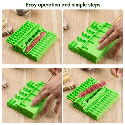 Barbecue Skewer Machine Time Saving BBQ Accessory Multifunction Kebab Maker - Image 1 of 4