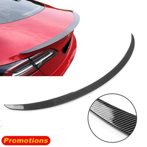 Alerón trasero para maletero Tesla modelo Y 2021 accesorio labio de ala aspecto fibra de carbono - Imagen 1 de 9