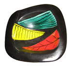 Gabriel Fourmaintraux Céramique noire vide poche année 50 - 60 era Jouve Capron