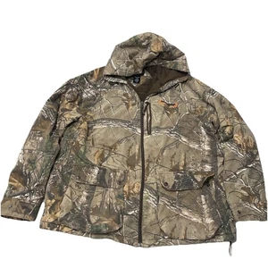 Realtree Xtra Men's Camo Jacket XL Hunting Hood Insulated Lined Coat Warm - Picture 1 of 11