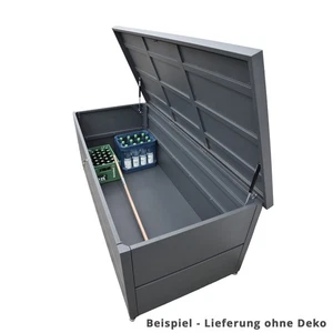 XXL Gartenbox Aufbewahungsbox Auflagenbox aus Metall 185 x 85 x 69 cm - Bild 1 von 10