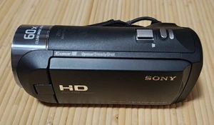 SONY HDR-CX470 Black Handycam Camcorder 32GB w/ Power Cable, Battery Tested Jp - Picture 1 of 8