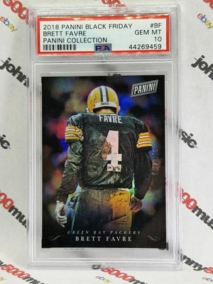 Brett Favre 2018 Panini Black Friday Collection #BF #’d/199 PSA Gem Mint 10 Foto 1 de 3