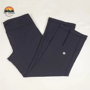 Lululemon Gather And Crow Cropped Leggings Black Workout Training Yoga Size 4 - Picture 1 of 10