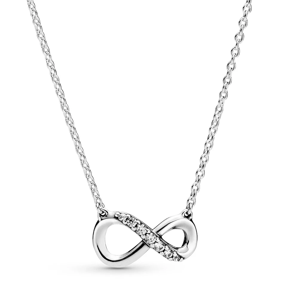 PANDORA 398821c01 Sparkling Infinity Collier Necklace Ale MET