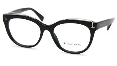 NEW TIFFANY & Co. TF 2166 8001 Black EYEGLASSES GLASSES FRAME 51-17-140 Italy - Image 1 of 4