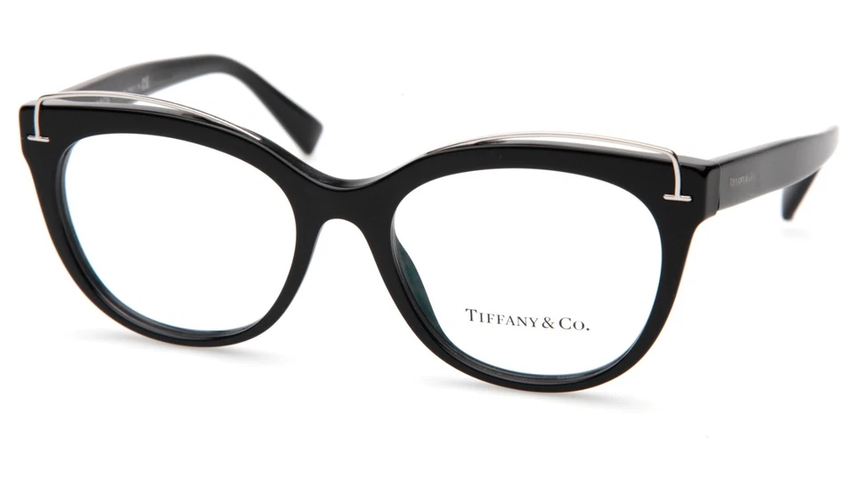 NEW TIFFANY & Co. TF 2166 8001 Black EYEGLASSES GLASSES FRAME 51-17-140 Italy - Image 1 of 4