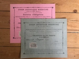UNION ARTISTIQUE BISONTINE 1892 (G4) - Picture 1 of 1