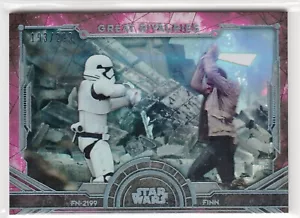 2016 Star Wars capolavoro Grandi rivalità Foil #8 FN-2199 Finn 193/299 - Foto 1 di 1