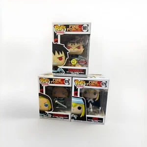 Funko Pop! Fire Force Shinra #981 Arthur #978 Iris #979 Juego de 3 - Imagen 1 de 20