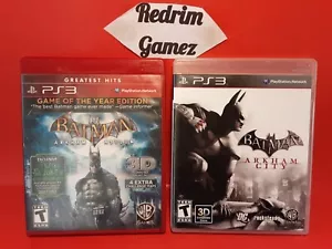 Batman Arkham Asylum City Black Label Sony PS3 Video Games Rocksteady - Picture 1 of 3