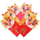 6 Pcs Money Packet 2023 Chinese New Year Envelope Wedding Of Dragon Red