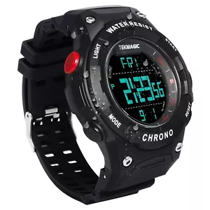 10 ATM Waterproof Sports Wristwatch for Swimming and Diving with Chronograph - Picture 1 of 9
