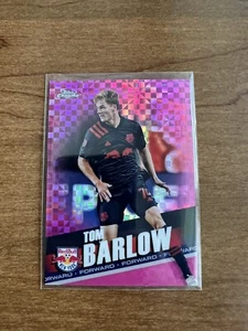 2022 Topps Chrome MLS Pink Refractor Tom Barlow X Fractor New York Red Bulls - Picture 1 of 2