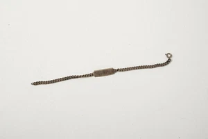 European Silver Chain Bracelet Parts (B4D-25) 835 for Parts 7.5" MG'd DG - Imagen 1 de 4