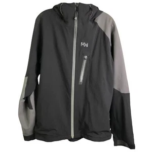 Chaqueta Helly Hansen Mujer Talla M Softshell Gris Claro Impermeable Con Capucha Cremallera Completa - Imagen 1 de 11