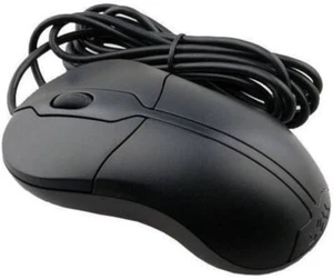 Dell optische USB-Maus mit 3 Tasten schwarz und Scrollrad (XN966 XN967) - Bild 1 von 2