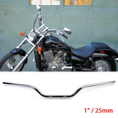 Manillar de arrastre cromado para Honda Shadow Spirit 750 Bobber personalizado 1" 25 mm Foto 1 de 4