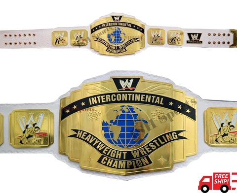 New 2MM Brass Intercontinental Championship Title belt wrestling replica Adult Cover