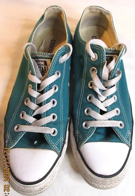 РЕДКАЯ ~ CONVERSE ALL STAR ~ ЗЕЛЕНЫЙ ХОЛСТ ВЕРХНИЙ ~ РАЗМЕР 8 - Изображение 1 из 4